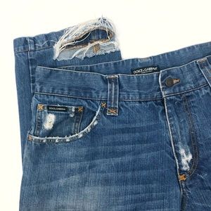 DOLCE & GABBANA Jeans Loose Fit 17 Ripped 52 US 42